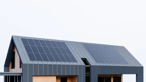 Modern residential solar installation